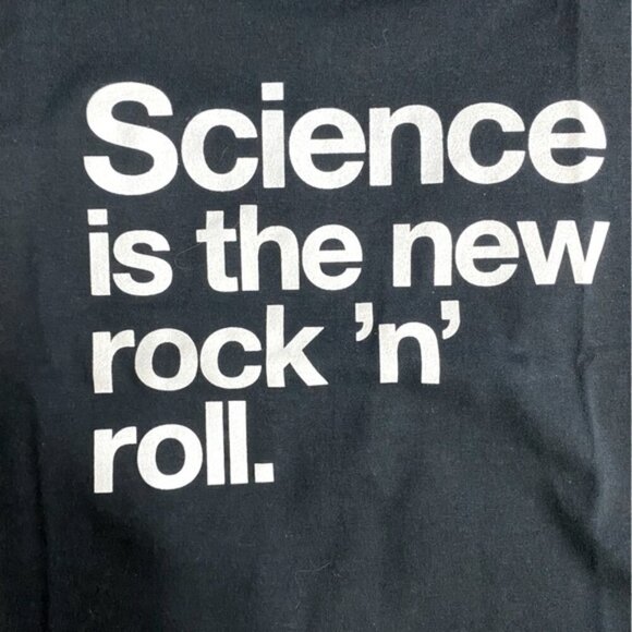 Gildan Soft Style Black Cotton Science Is The New Rock ‘N’ Roll T Shirt L - Picture 5 of 9
